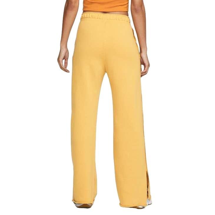 Nike wide leg high waisted yellow joggers sale